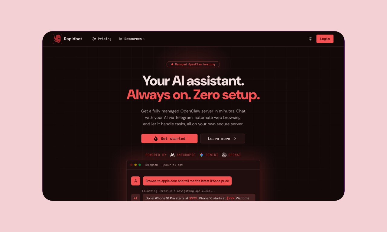 Managed OpenClaw server hosting