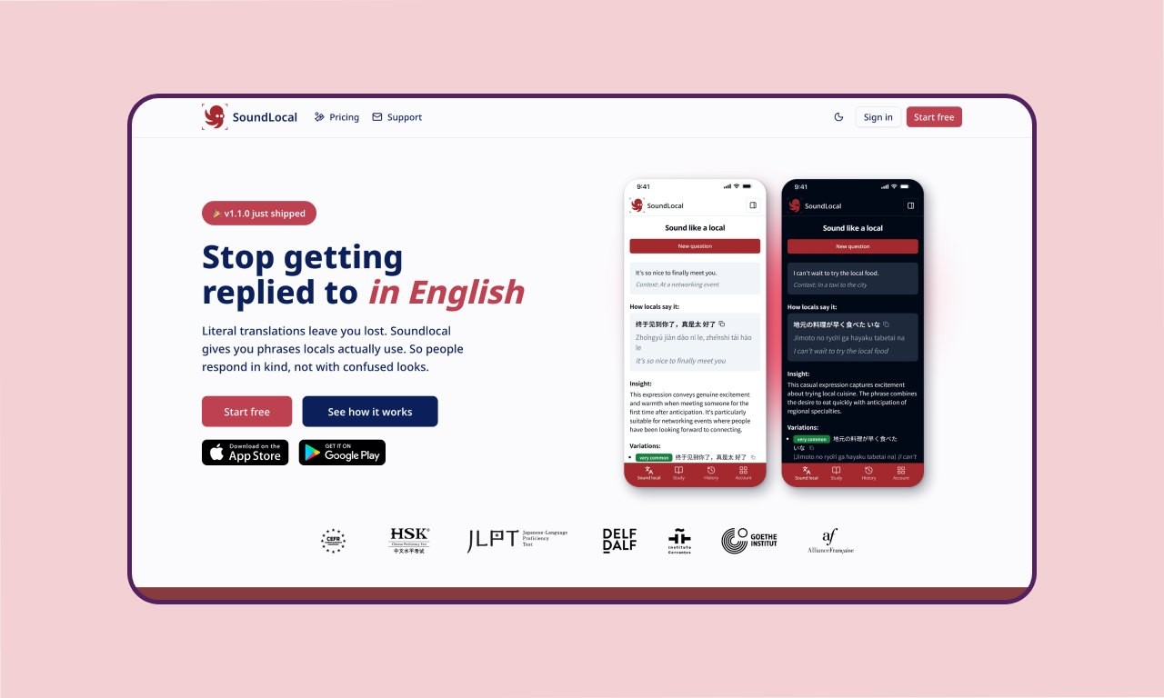Language learning app
