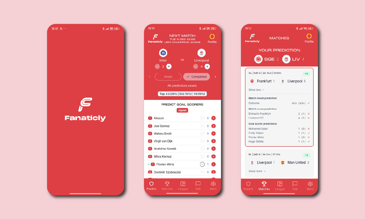 Football fan engagement app