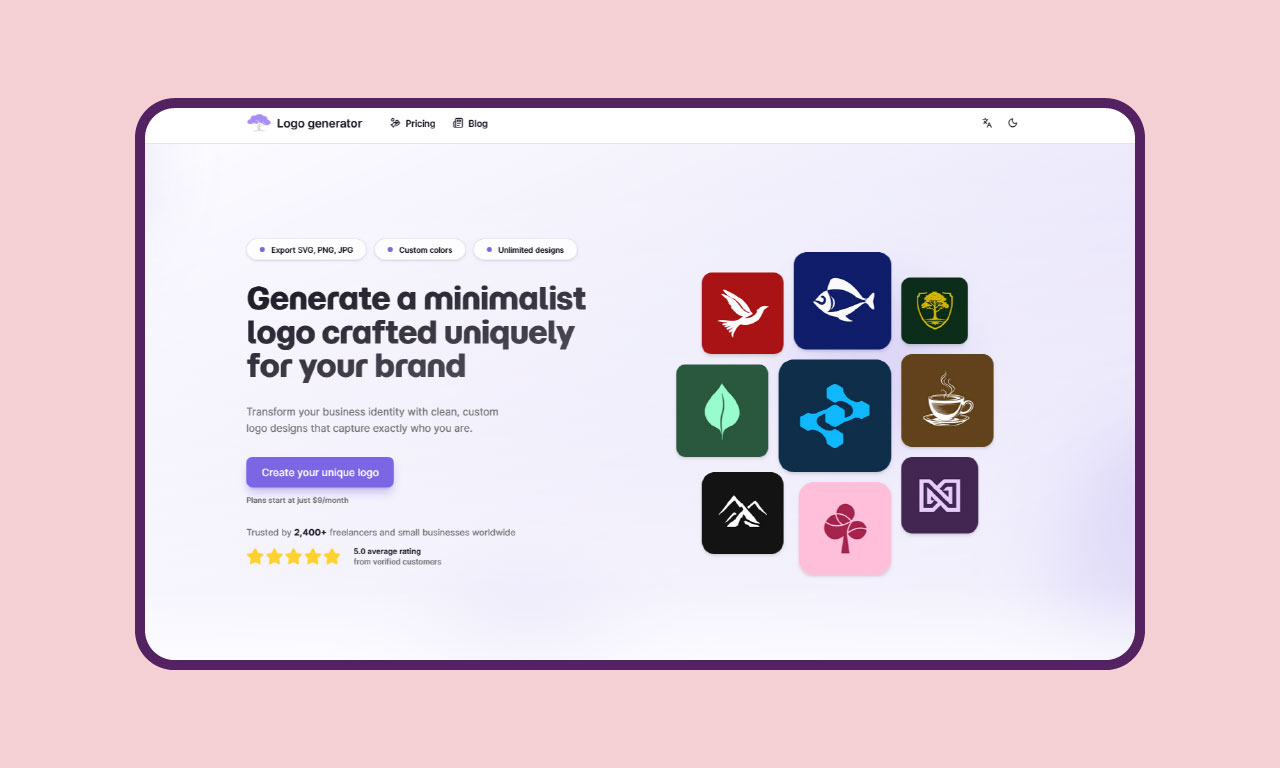 AI-powered logo generator