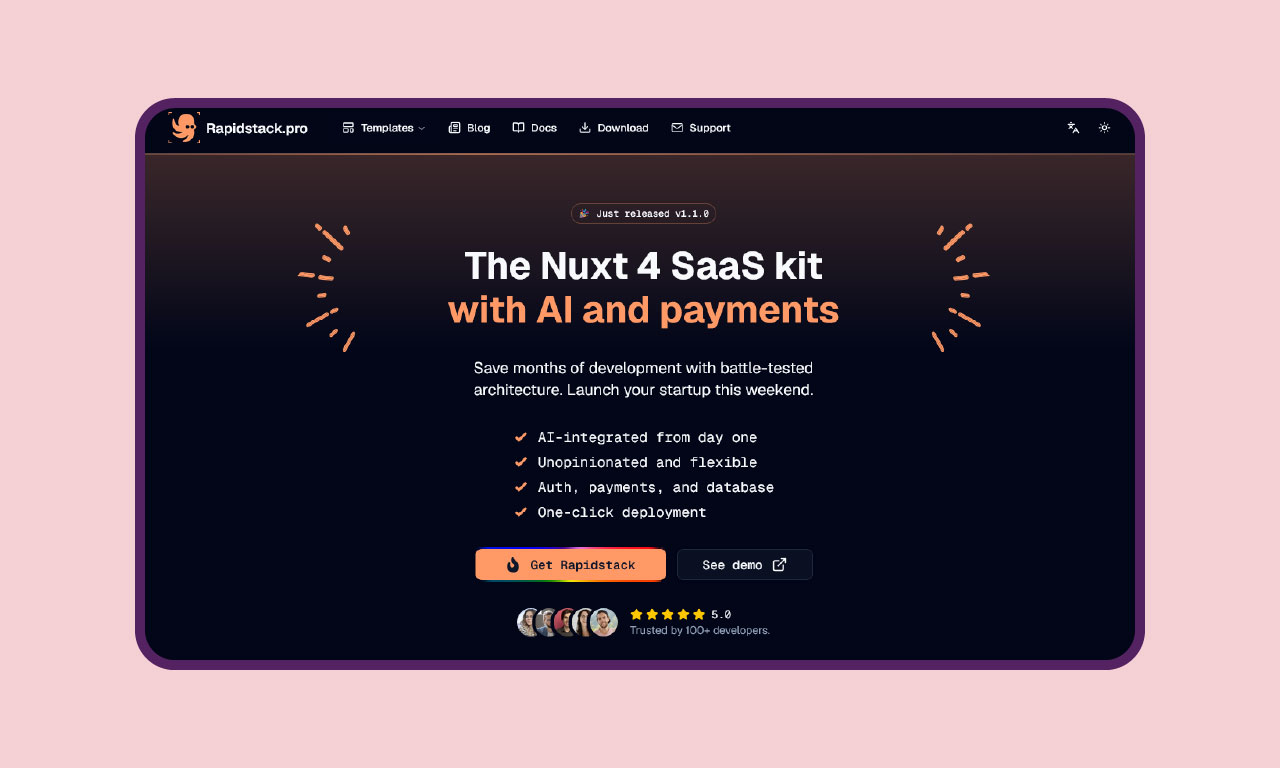 Production-ready Nuxt 4 SaaS template